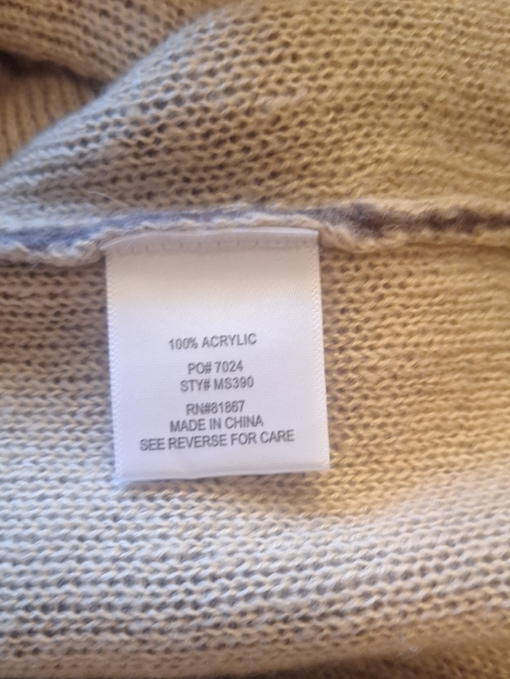 Olivia Sky Two-Tone Hooded Knit Long Cardigan Sweater - Eggplant & Tan Inside S - Picture 7 of 10
